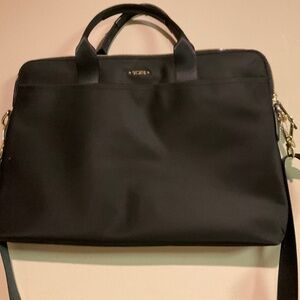NWOT TUMI Black & gold Voyageur Joanne Laptop Carrier Laptop Satchel